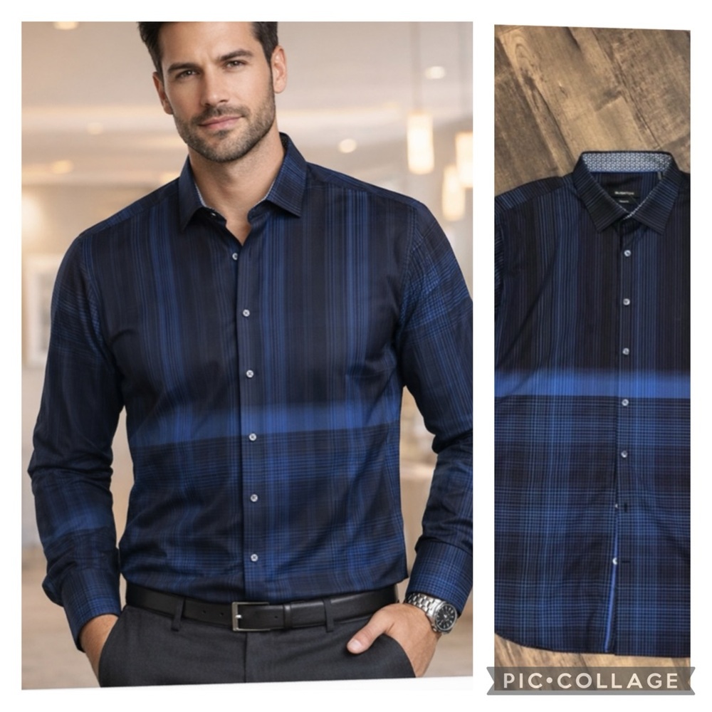 NWOT Bugatchi Classic fit long sleeve shirt